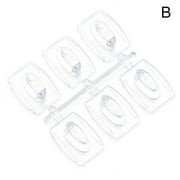 Wall Transparent Removable Hook Strong Seemless Cable Hooks Racks Clamp Z3V8
