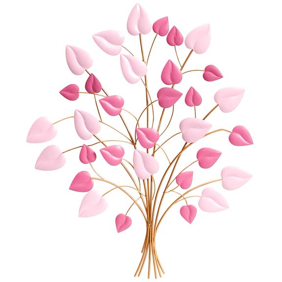 Decorative Metal Wall Tree Décor - Blue/Green, Copper, or Mauve