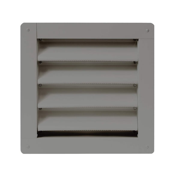 Wall Vent 8" x 8" Flush Mount Mill Aluminum for Sheds, Playhouses, and Chicken Coops 1 PK (PR8X8-BX1)