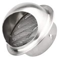 Wall Vent Cover 2"12" Stainless Steel Round Exhaust Grille Outlet