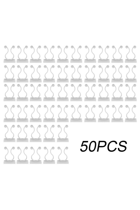 Wall Vines Fixing Clips Plant Climbing Holder Fixer Self-Adhesive Plant Support Binding Clip 50PCS