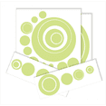 thumbnail image 1 of Wall Vinyl Sticker Decal Circles, Rings, Dots 25+pc 11in Large Home Decor, Celadon Green, 1 of 5