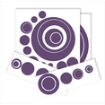 thumbnail image 1 of Wall Vinyl Sticker Decal Circles, Rings, Dots 25+pc 11in Large Home Decor, Plum, 1 of 4