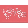 thumbnail image 1 of Wall Vinyl Sticker Decal Circles Rings and Dots Shapes, 30-Piece, Light Gray, 1 of 6