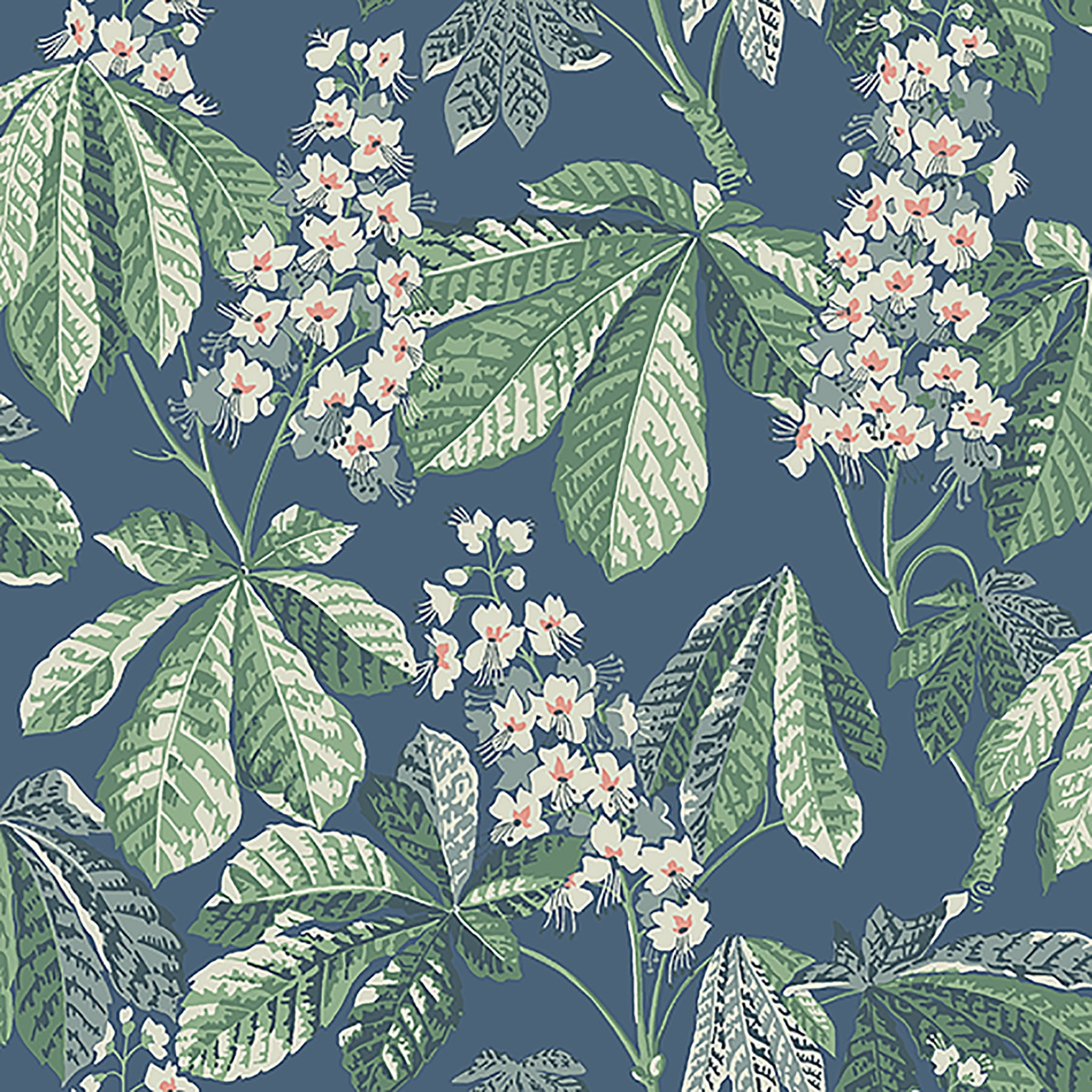 Wall Vision Chestnut Blossom Slate Floral Wallpaper