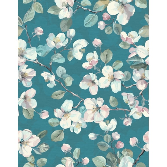 Wall Wear Peel and Stick Wallpaper Roll 17.5" x 216" – “It's Actually Cerulean Design” Removable Self-Adhesive Vinyl, Renter-Friendly, Easy to Apply, Modern Home Décor