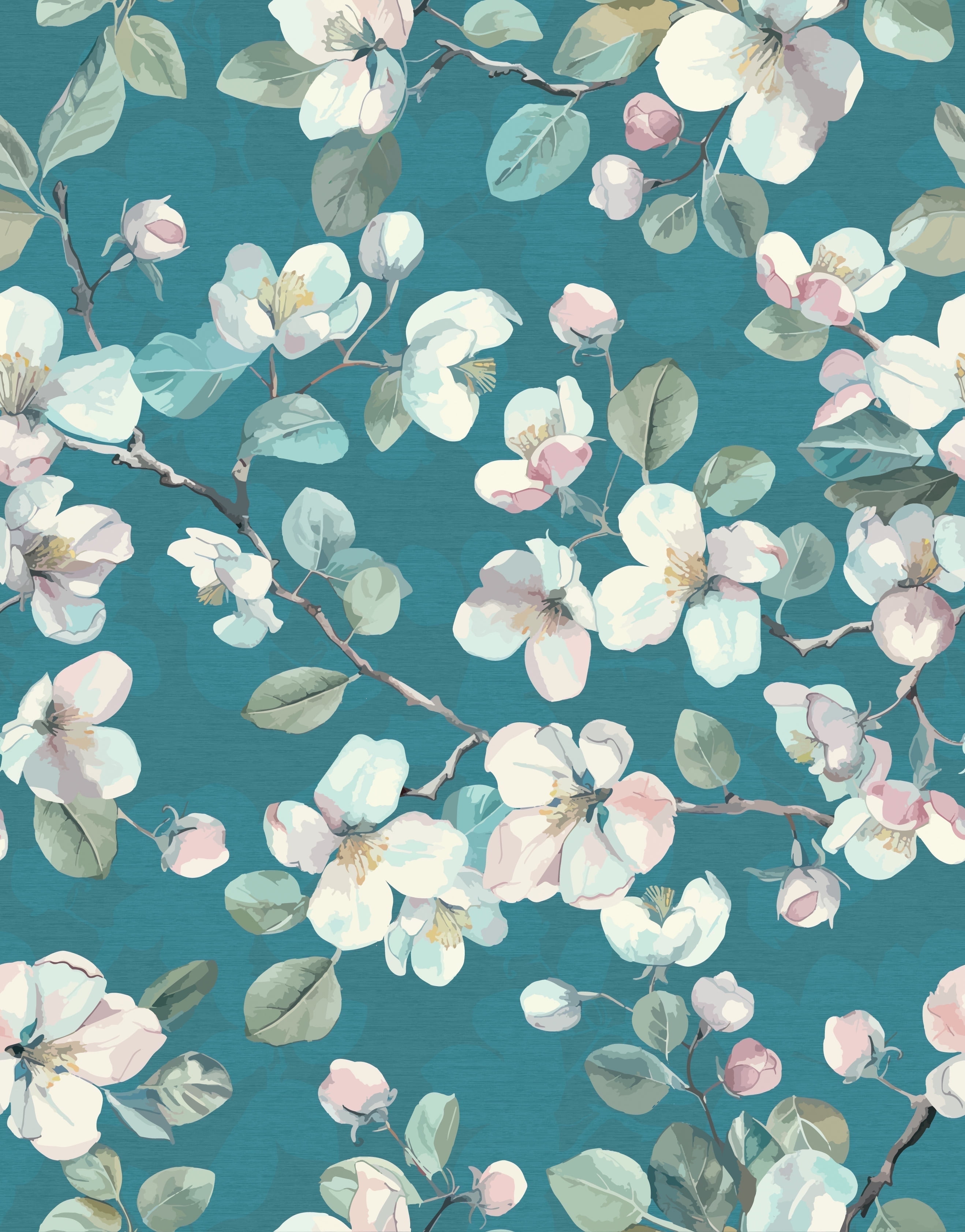 Wall Wear Peel and Stick Wallpaper Roll 17.5" x 216" – “It's Actually Cerulean Design” Removable Self-Adhesive Vinyl, Renter-Friendly, Easy to Apply, Modern Home Décor