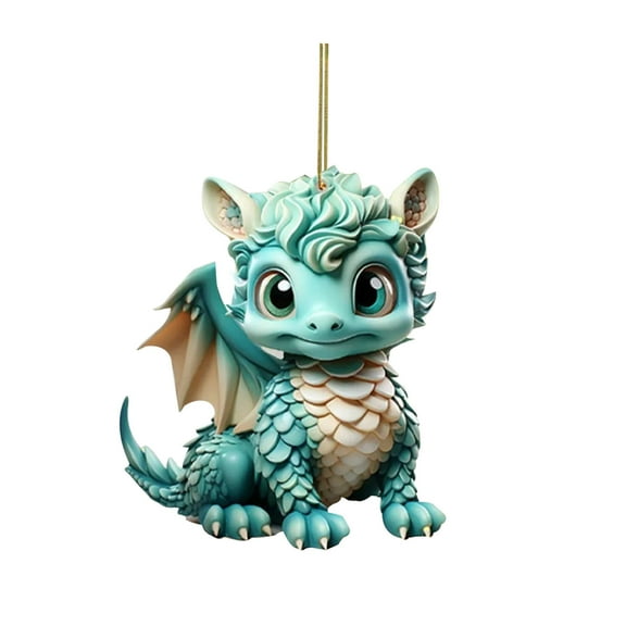 Wall Window Christmas Tree Fireplace Acrylic Dinosaur Elves Decoration