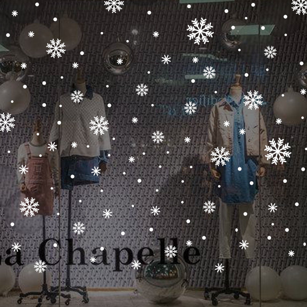 Wall Window Stickers Angel Snowflake Christmas Vinyl Art Decoration
