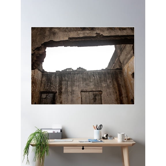 Wall Worn Over Time 5 Poster Wall Art, Modern Wall Decor For Living Room Bedroom, 12x18 UNFRAMED