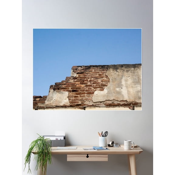Wall Worn Over Time Poster Wall Art, Modern Wall Decor For Living Room Bedroom, 24x36 UNFRAMED