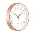 thumbnail image 1 of Wall clock Plastic Silent Suitable for decoration 10in Rose Gold, 1 of 4