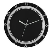 Wall clock Plastic Silent Suitable for decoration 12in Black