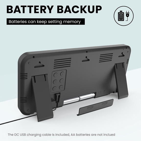 Wall clock,Wall Clock Em3217 Led Screen Clock Room Alarm Clock Temperature Clock Led Screen Xxl Indoor Temperature Display Clock Xxl Screen Havou Hxber