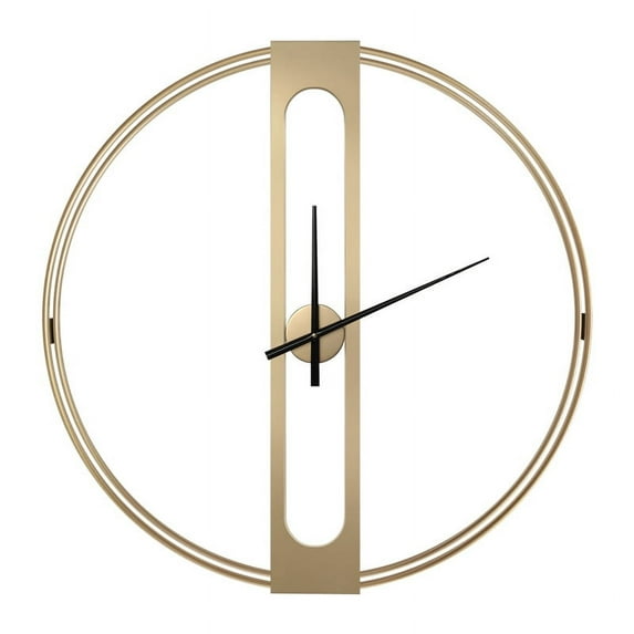 Wall clock living room home fashion creative simple atmospheric clock personality art trend luxury decoration mute clock (50cm gold)