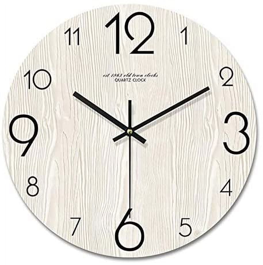 Wall clock without ticking noises Modern wall clocks, 12 inch 30 cm