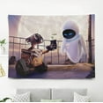 thumbnail image 1 of Wall e and eve Tapestry Gift Wall Hanging Backdrop for Room Bedroom Girls Fans Background Banner Party Birthday Supplies Decor, 1 of 6