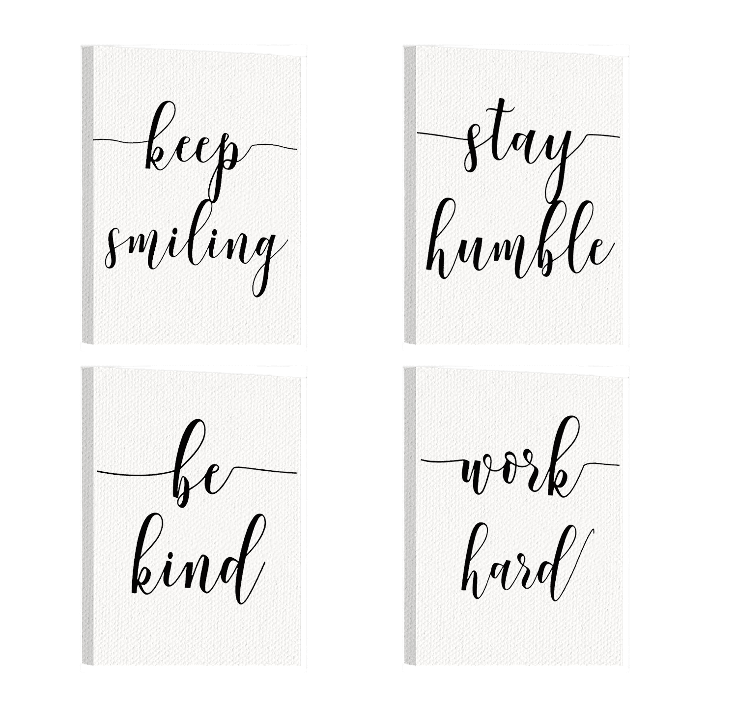 Wall-eMart Black and White Canvas Art Wall Art Inspirational Quote ...
