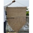thumbnail image 1 of Wall hanging jute+silk+wood rugs., 1 of 1