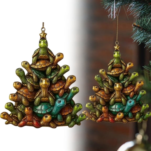 Wall hangs,2D Flat Sea Turtle Hanging Ornament Painted Themed Decoration For Christmas Tree Nursery Garden And Wall Décor