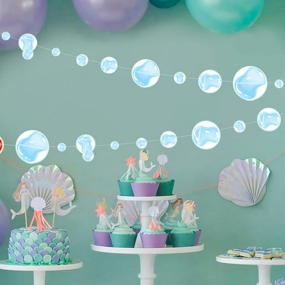 Wall hangs,Circle Hanging Streamers Bubble Garland Theme Party Decor Colorful Bubble Bunting: Perfect Festive Decor To A Magical Atmosphere To Parties