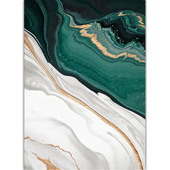 Wall hangs,Modern Abstract Dark Green Gold Foil Lines Canvas Art Wall Decor Abstract Green Canvas Wall Art For Living Room Bedroom Wall Decor Posters And Prints Wall Pictures