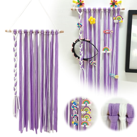 Wall hangs,Windfall Hair Bow Holder Hanger Long Head Hoop Clips Storage Organizer Accessories