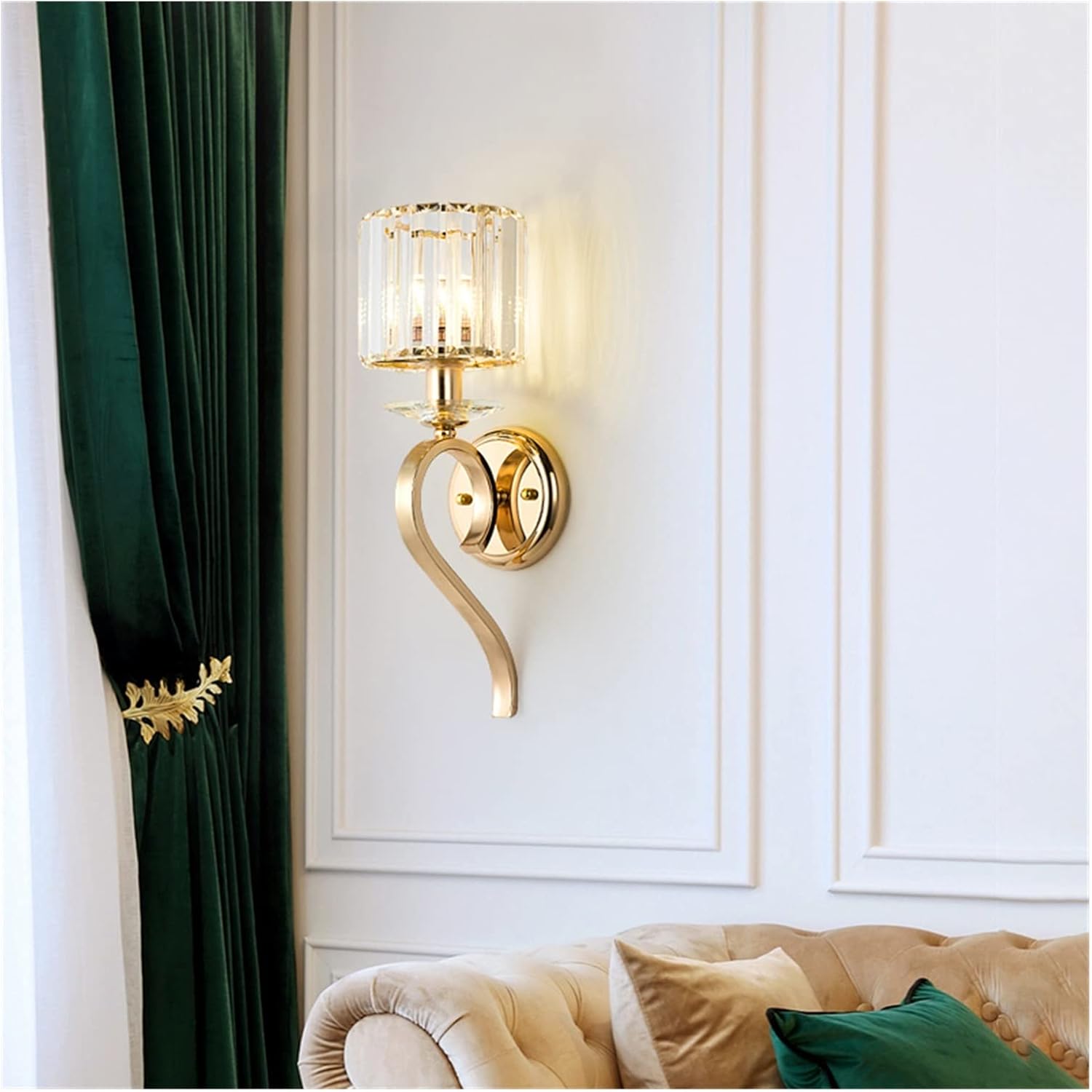 Picture of Wall lamp Glass Wall Lamp Luxury Copper Indoor Wall Light Decor LED ...