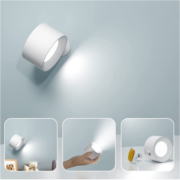 Wall light LED wall light, rechargeable battery powered, touch