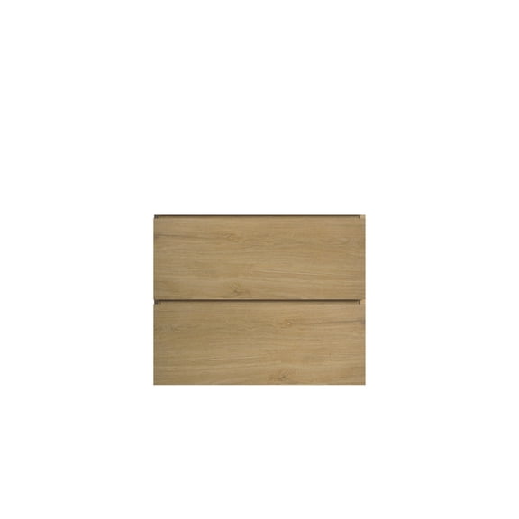 Wall mount cabinet pre - assembled in oak finish for practical bathroom organization