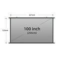 thumbnail image 1 of Wall-mounted Anti-light Projector Screen 16:9 Ratio Foldable ,Wrinkle-Free, 1 of 7