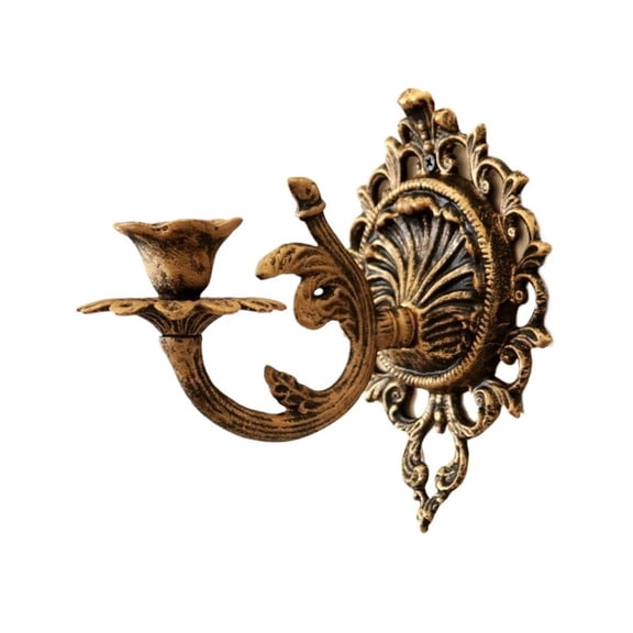 Wall-mounted Candle Holder Wind Lamp Retro Iron Old Decorative