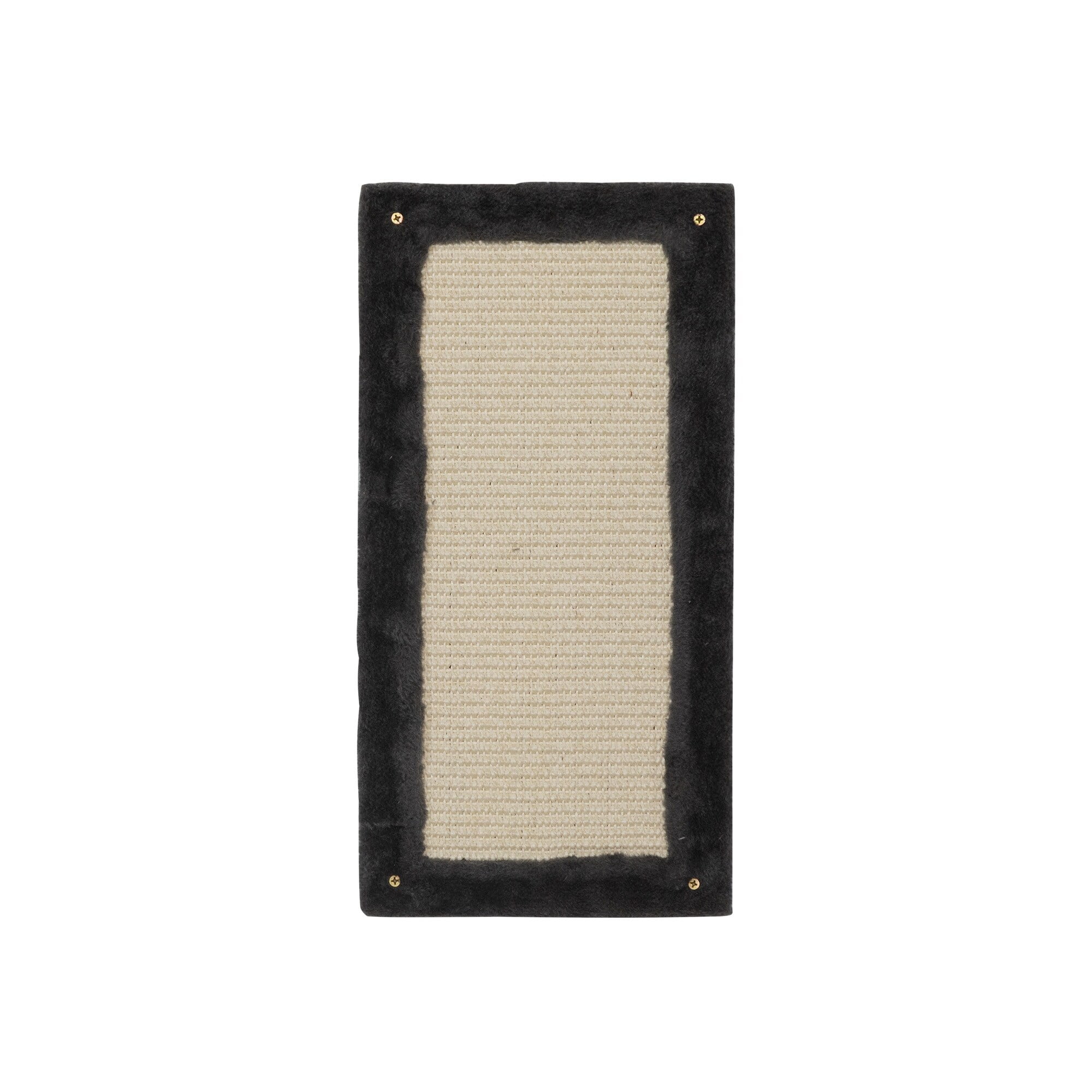 Wall-Mounted Beige and Black Cat Scratching Board
