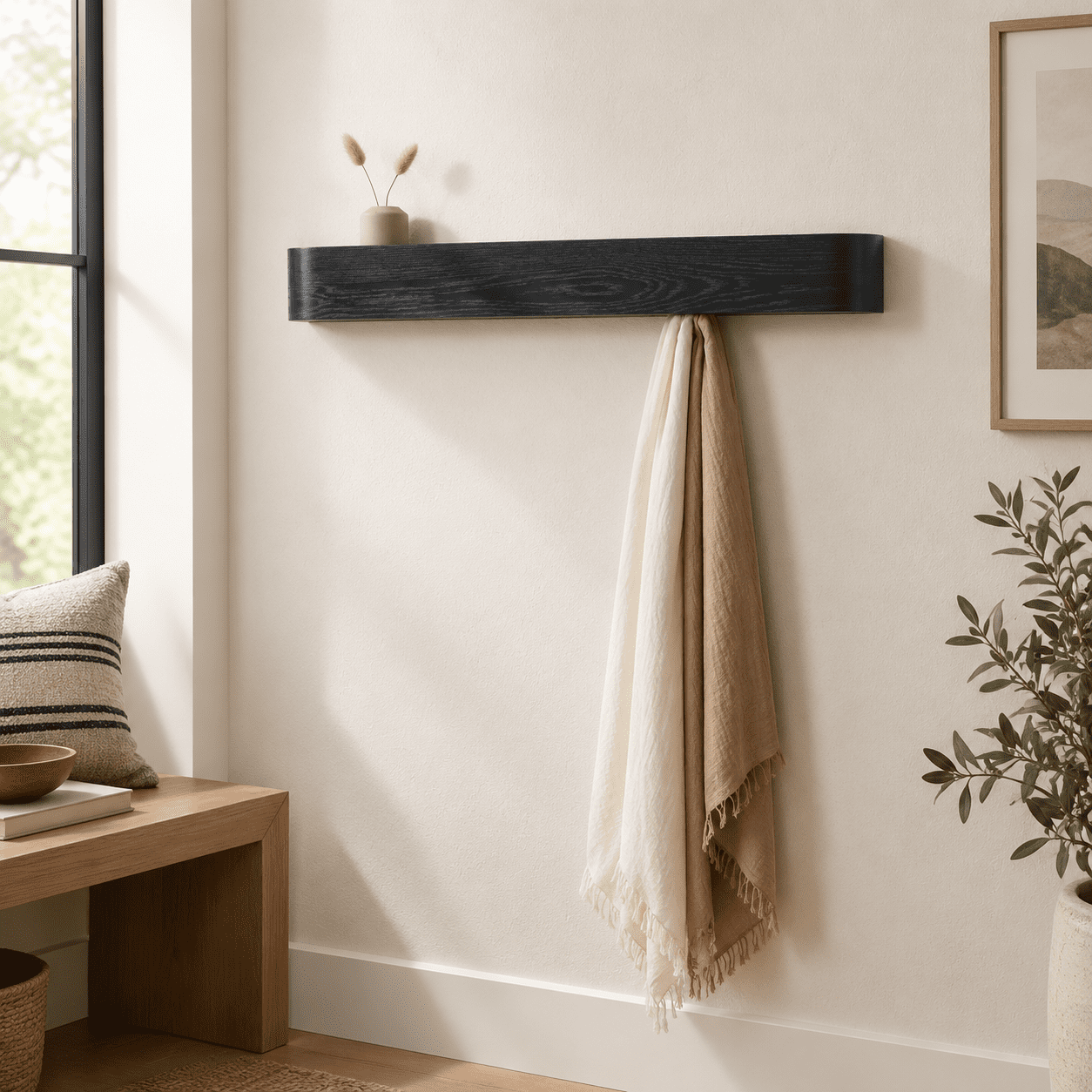 Wall Moount Rack Wall-mounted Coat Rack 'toke' - Modern Design With Wall Hooks Solid ...