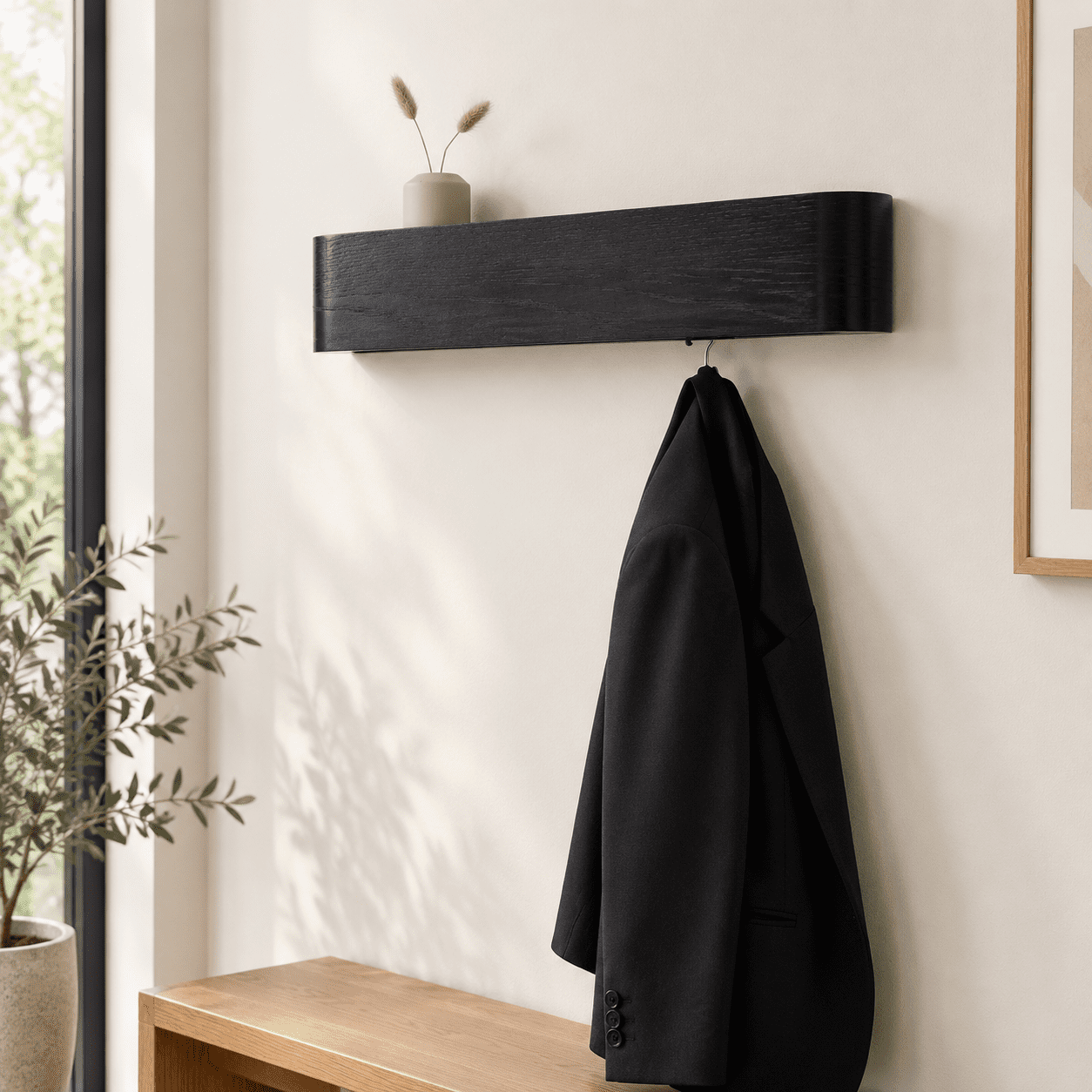 Wall Moount Rack Wall-mounted Coat Rack 'toke' - Modern Design With Wall Hooks Solid ...