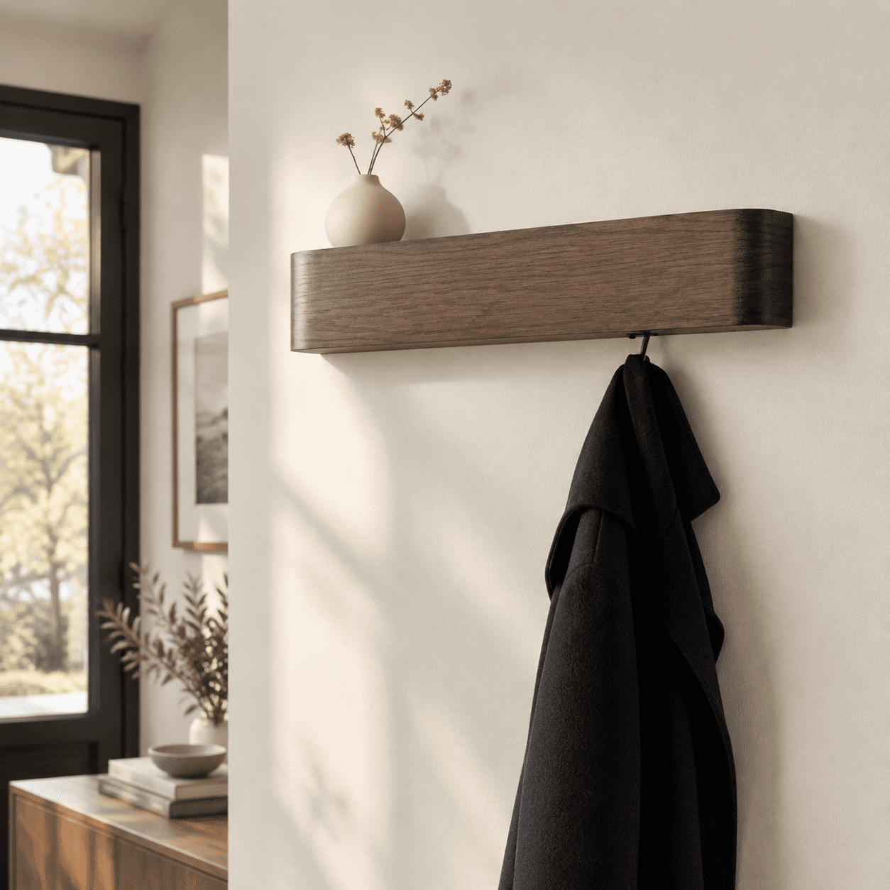 Wall Moount Rack Wall-mounted Coat Rack 'toke' - Modern Design With Wall Hooks Solid ...