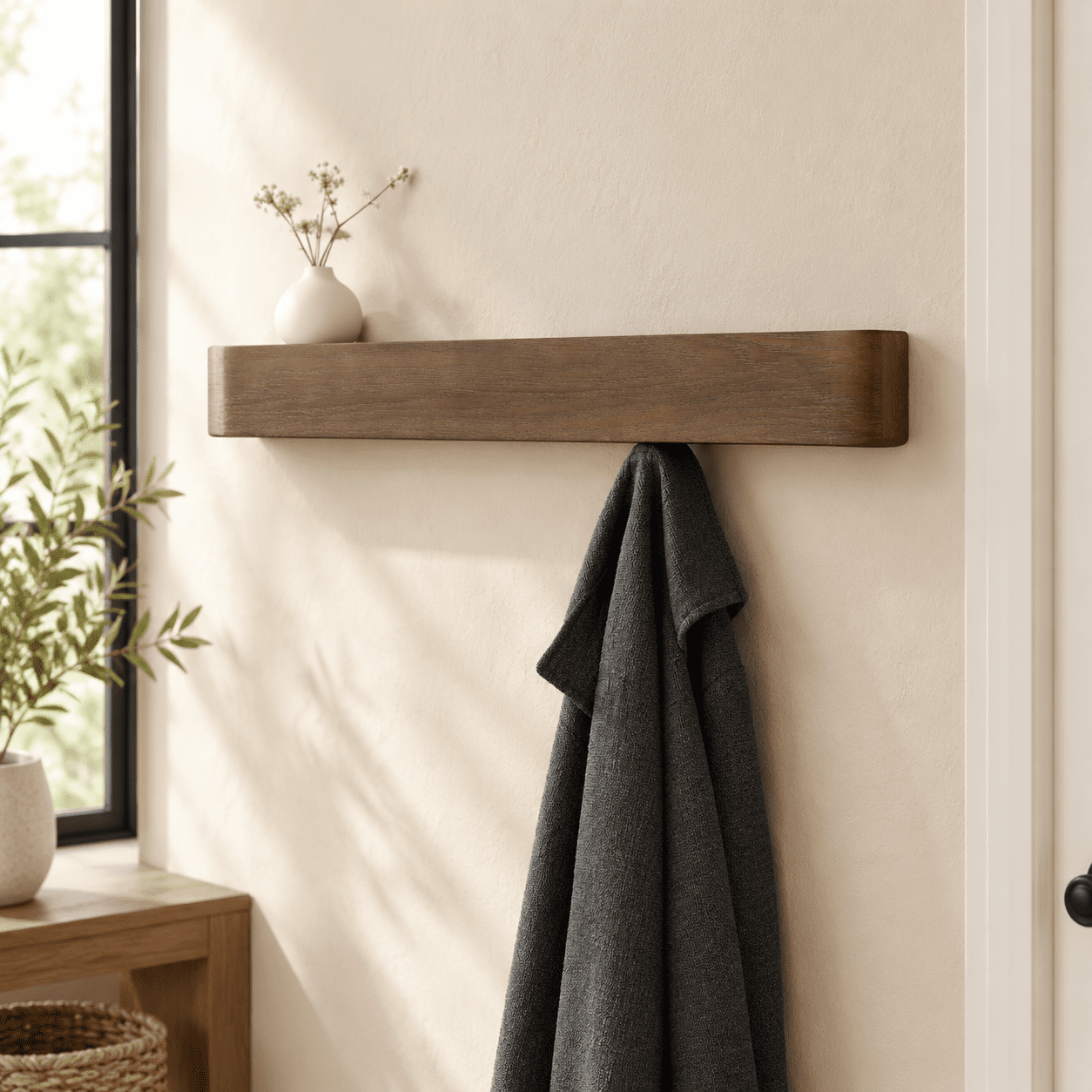 Wall Moount Rack Wall-mounted Coat Rack 'toke' - Modern Design With Wall Hooks Solid ...