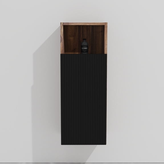 Wall-mounted Floating Side Cabinet | Suitable for Bathroom, Living Room & Bedroom | E1-grade Multi-layer Solid Wood Panels | Smooth Soft-closing Rails for Long-lasting Use