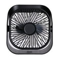 thumbnail image 1 of Wall-mounted Or Floor Standing Portable Desktop Fan 360 Degree Rotatable USB Rechargeable Table Fan 3-Speed Suitable For Travel Home Office And Bedroom Use, 1 of 6