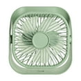 thumbnail image 1 of Wall-mounted Or Floor Standing Portable Desktop Fan 360 Degree Rotatable USB Rechargeable Table Fan 3-Speed Suitable For Travel Home Office And Bedroom Use, 1 of 6