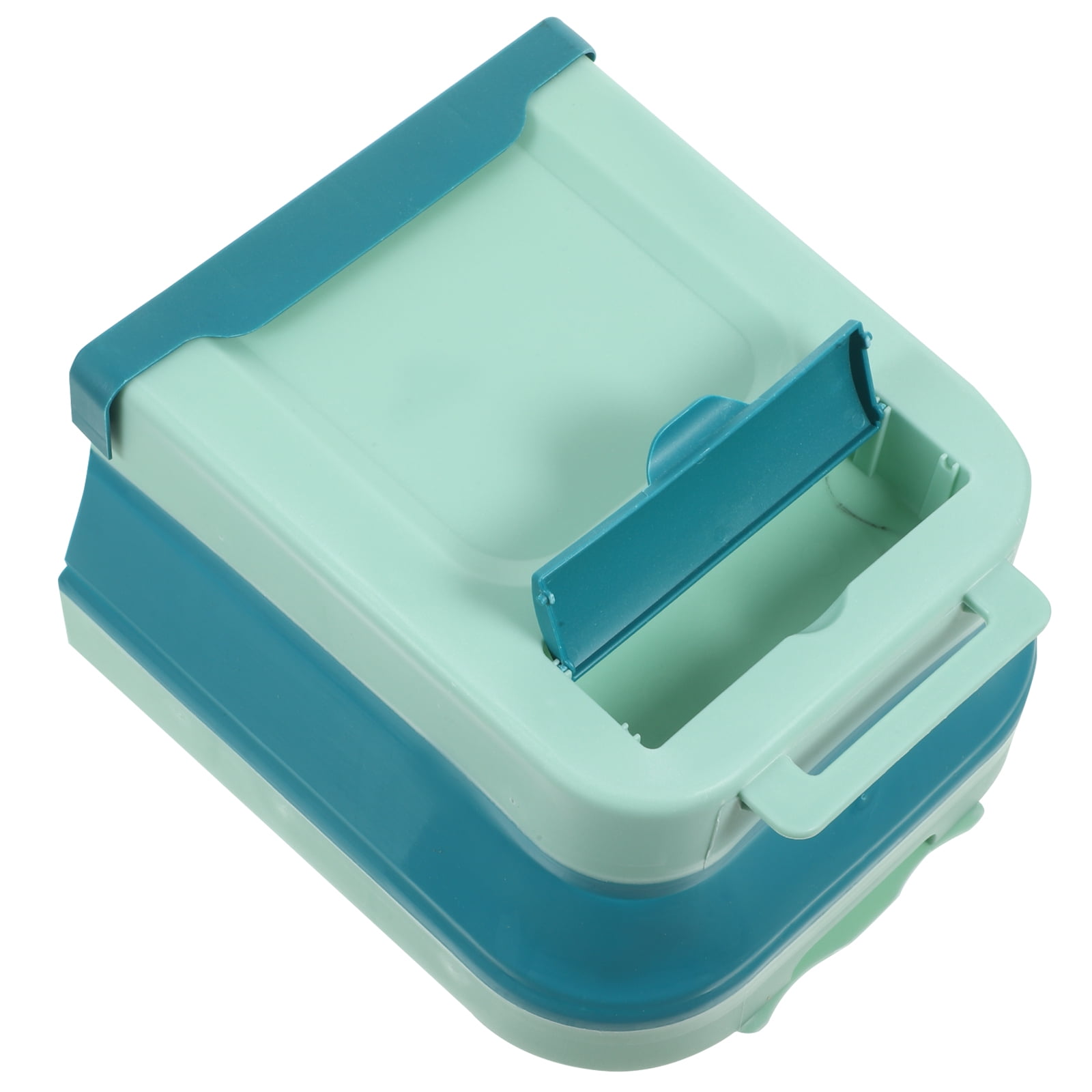 Wall-mounted Kitchen Folding Trash Can Garbage Hanging Waste Basket ...