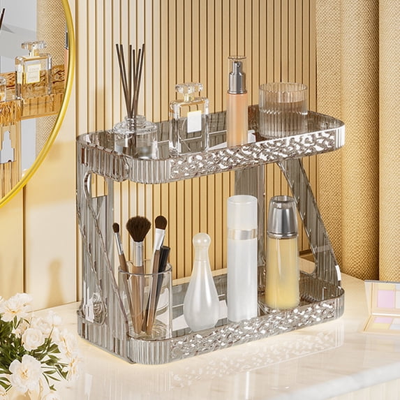 Wall-mounted Organizer, Bathroom Storage Shelf, Space-saving Design for Small Bathrooms, Holds Toiletries and Daily Essentials, Ideal for Renters and Homeowners