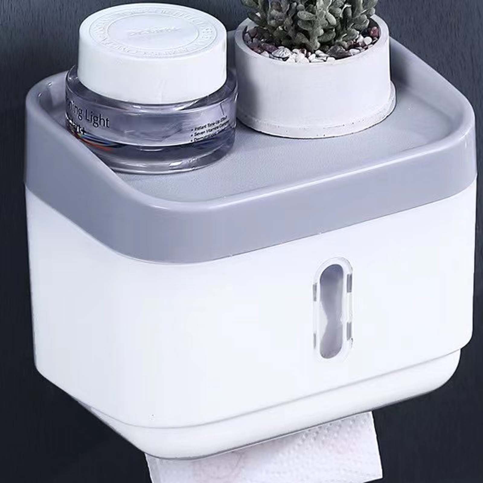 Wall-mounted Paper Towel Box Household No-punch Paper Roll Bathroom ...