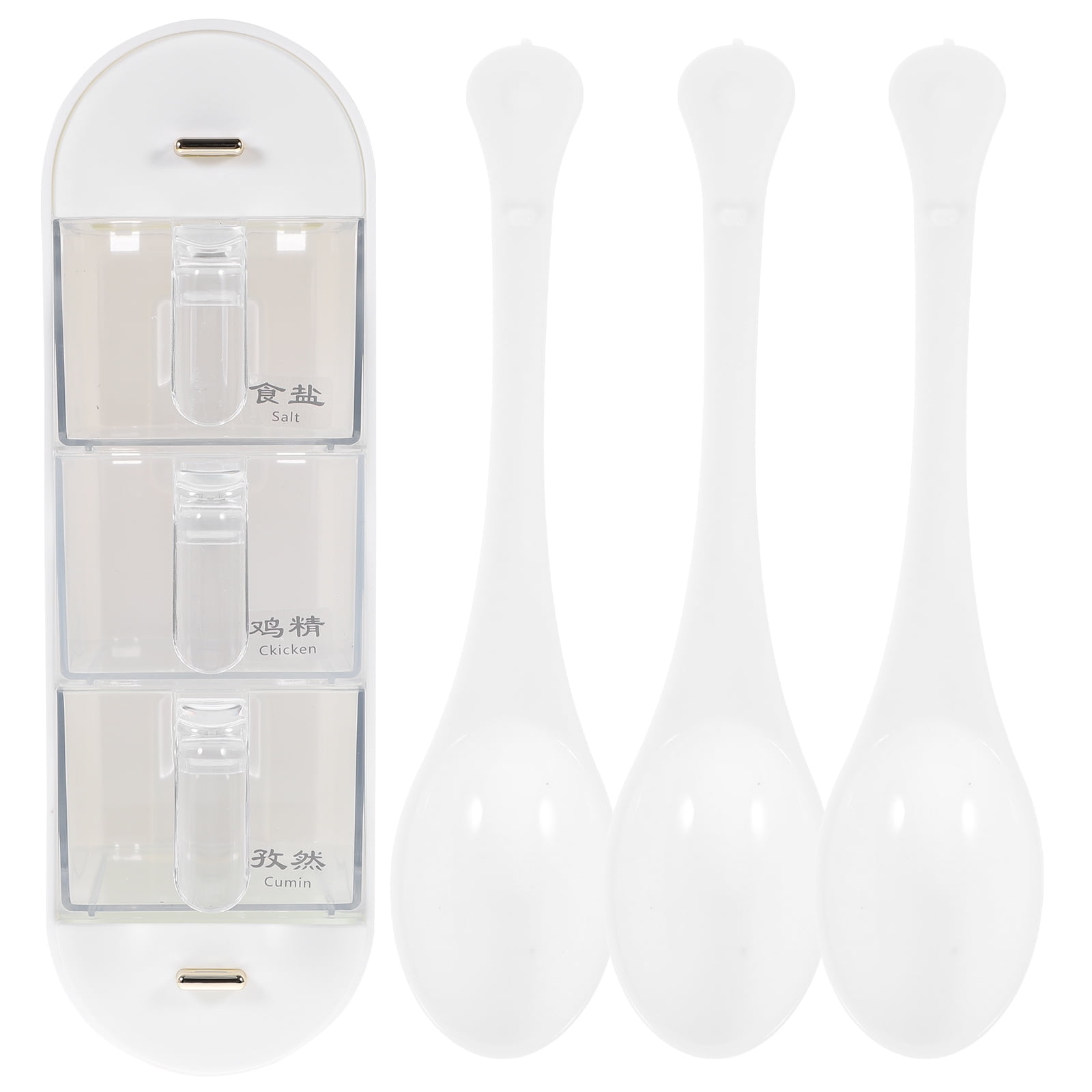 Wallmounted Seasoning Box Rack Condiment Supply Plastic Spice