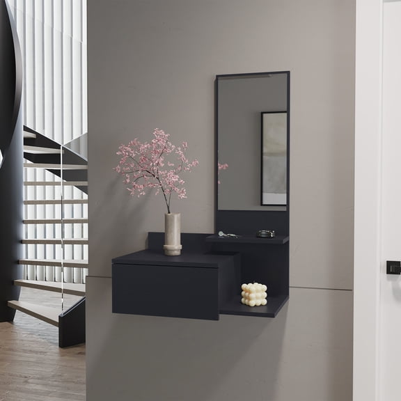 Wall-mounted Space-saver - Ideal for Quick Decor and Touch-ups in the Living Room