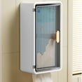 thumbnail image 1 of Wall-mounted Tissue Box and Storage Organizer with Detachable Divider for Bathroom Kitchen and Bedroom - Space Saving Stylish Design for Easy Access and Maintenance, 1 of 7