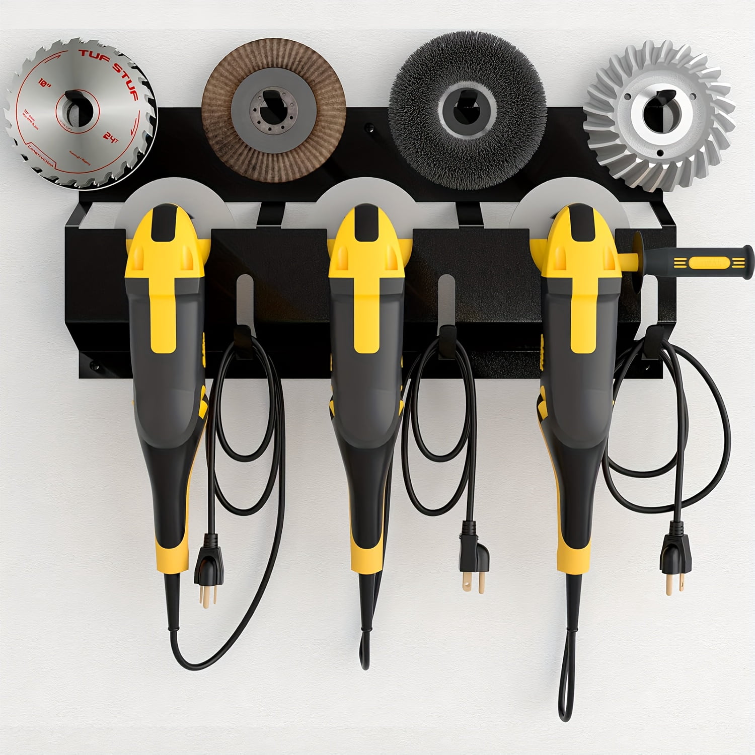 Formula 1 Rack Wall-mounted Tool Rack, Angle Grinder Stand, Angle Cutting Storage Rack ...