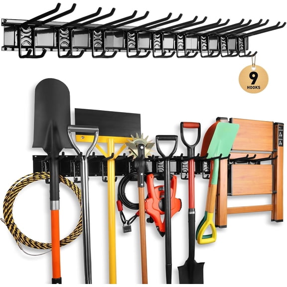 Wall mounted hooks for heavy-duty garage tool managers, garden, yard, and shed tool managers Different specifications to choose from