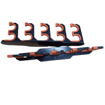 Wall-mounted or ceiling-mounted fishing rod holders with soft protective pads and fishing rod storage boxes,2pc