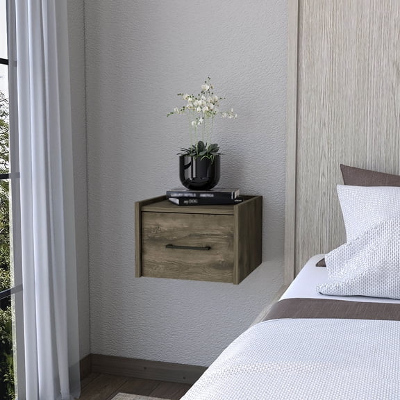 Wall-mounted single-drawer unit / Allows effortless access and modern touch